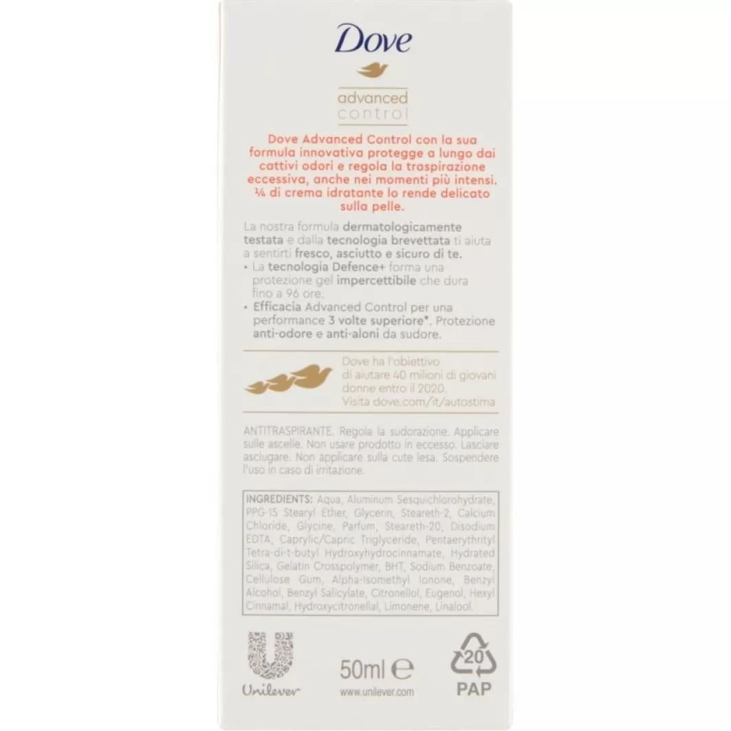 Dove Deodorante^ Advanced Control Floral Roll On