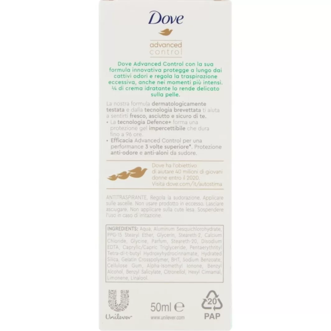 Dove Deodorante^ Advanced Control Fresh Roll On