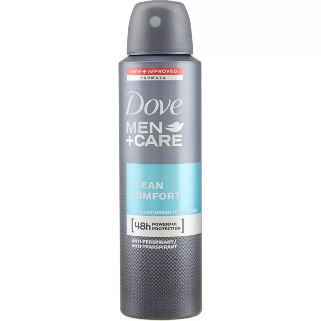 Dove Deodorante^ Men+Care Deodorante Clean Comfort Spray 150 Ml
