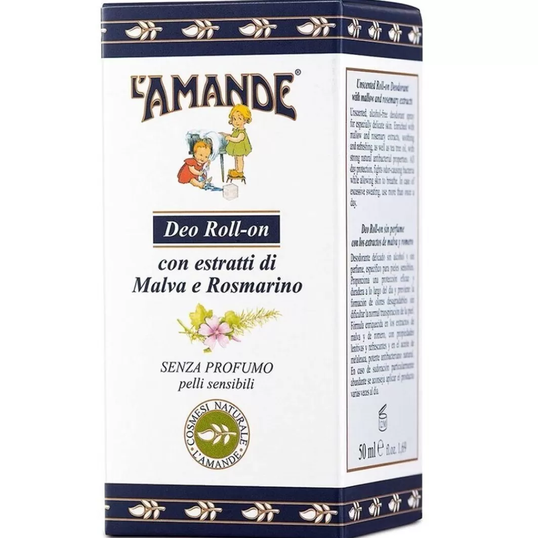 Deodorante Roll-On Malva/Rosmarino Bio>L' Amande Hot