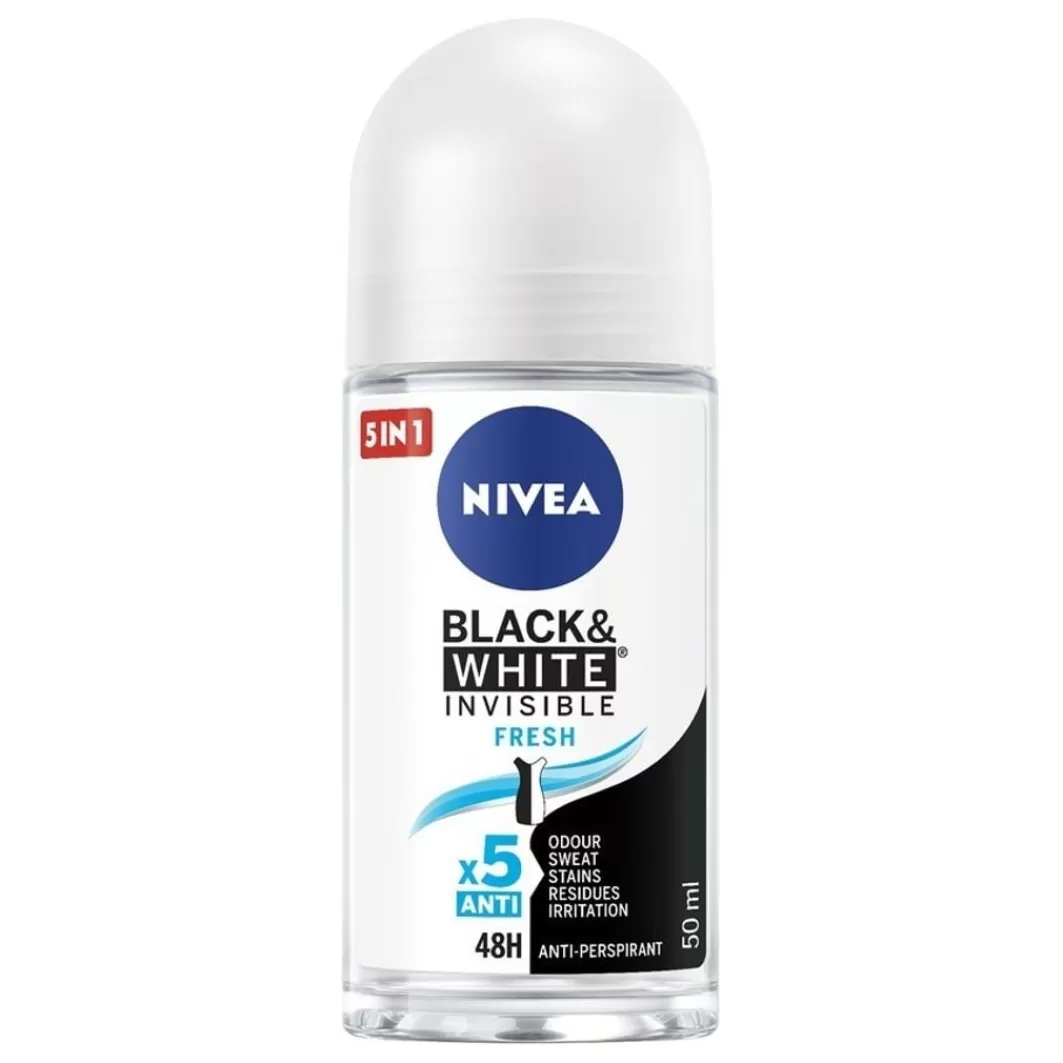 Invisible Black & White Fresh Deodorante Roll-On>NIVEA New